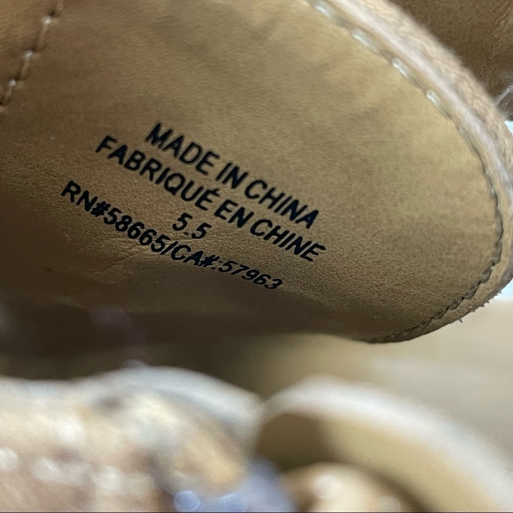 14th & Union Peep Toe Block Heel Booties Size 5.5 - Picture 5 of 9